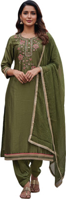 GP1 Viscose Rayon Embroidered Salwar Suit Material