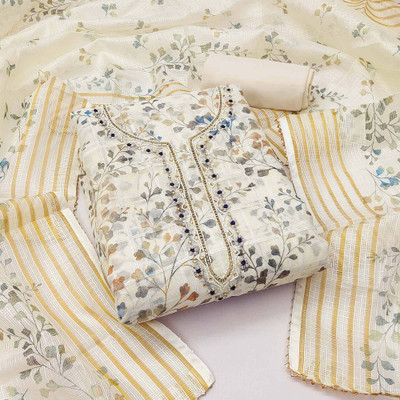 Peachmode Linen Printed Salwar Suit Material
