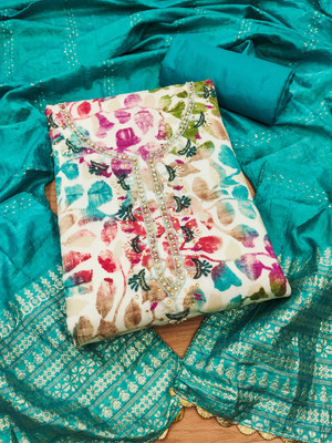 PANZORA Pure Cotton Printed Salwar Suit Material