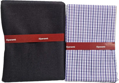 Siyaram's Cotton Blend Striped Shirt & Trouser Fabric