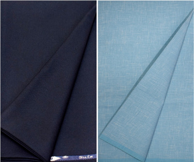 KUNDAN SULZ GWALIOR Polycotton Self Design Shirt & Trouser Fabric