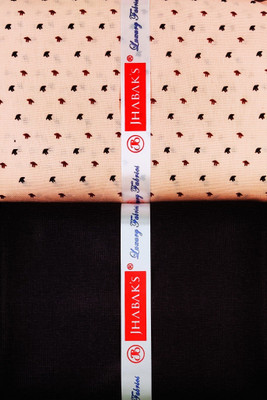 JHABAK'S Cotton Blend Printed Shirt & Trouser Fabric