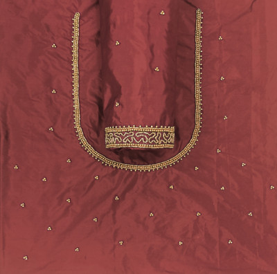 Kaf Art Silk Embellished Blouse Material