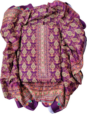 RV LIFESTYLE Wool Graphic Print Salwar Suit Material