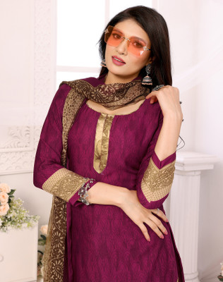 ANIRAV Crepe Printed Salwar Suit Material