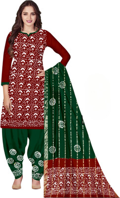 Drashti Creation Cotton Blend Self Design Salwar Suit Material