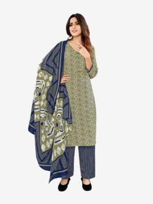 EverEthnic Pure Cotton Printed Salwar Suit Material