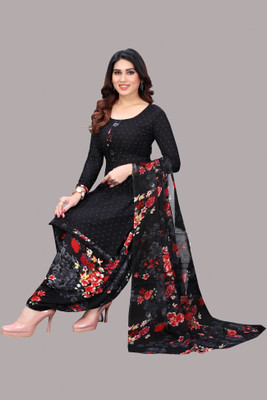 PRIHAAN CLOTHING Crepe Self Design Salwar Suit Material