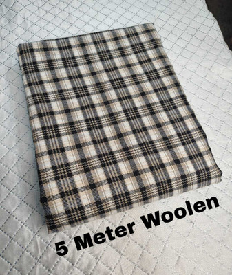 AURAA COLLECTION Wool Checkered Kurta Fabric