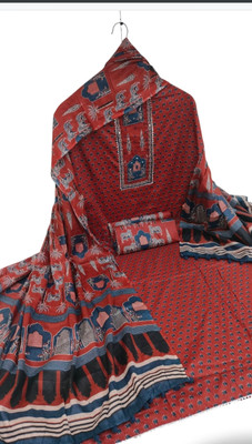FAB JUNCTION Pure Cotton Printed Salwar Suit Material