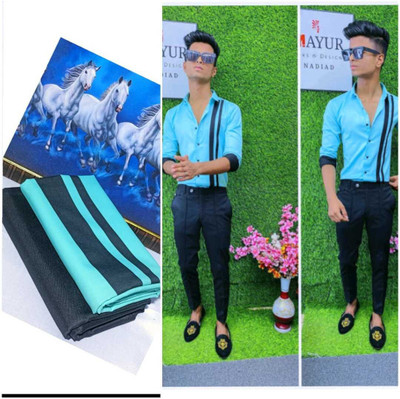nilkanth Polycotton Floral Print Shirt & Trouser Fabric