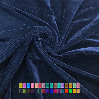 Seg Velvet Solid Multipurpose Running Fabric