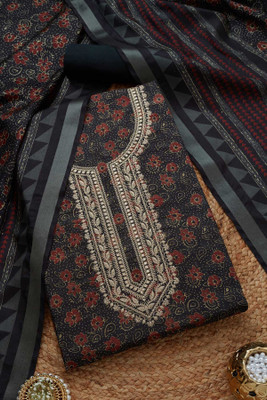 soch Tussar Silk Floral Print Salwar Suit Material