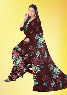 AYKA CLOTHINGS Crepe Printed Salwar Suit Material
