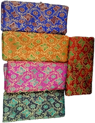 Cotton colors Cotton Blend Self Design Blouse Material