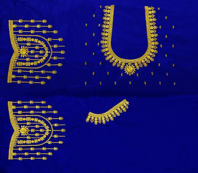 OMINI FASHION Art Silk Embroidered Blouse Material