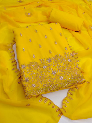 Nayanthara Trends Georgette Embroidered Salwar Suit Material