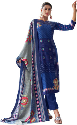 ShEmpire Wool Printed Salwar Suit Material