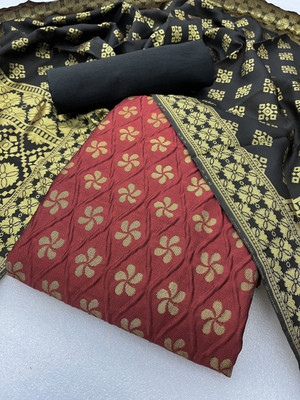NIYAMI Jacquard Solid Salwar Suit Material