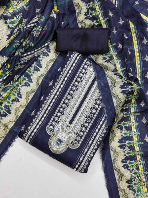 THIRA Crepe Printed Salwar Suit Material