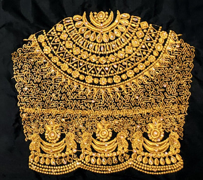 SRIBALAJIESTORE Art Silk Embroidered Blouse Material