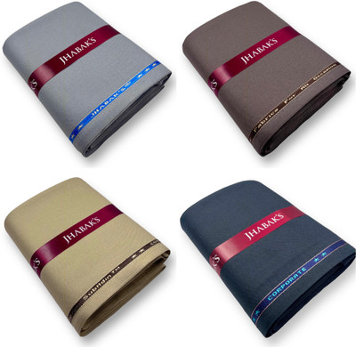 JHABAK'S Viscose Rayon Solid Trouser Fabric