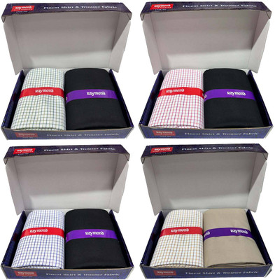 Raymond Cotton Blend Checkered Shirt & Trouser Fabric