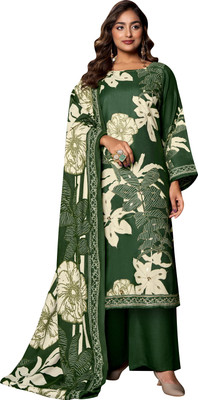 DRAVINAM Trends Wool Embroidered Salwar Suit Material