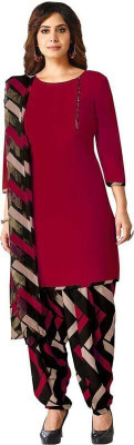 djn creation Crepe Printed Salwar Suit Material