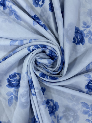 AJANTHA SILK MILLS Georgette Printed Multi-purpose Fabric