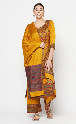 Safaa Acrylic Blend Self Design Kurta & Palazzo Material