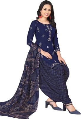 Bhavya Fashion Crepe Printed Salwar Suit Material