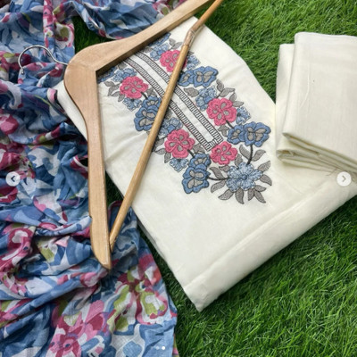 Meghdoot Textiles Pure Cotton Floral Print Salwar Suit Material