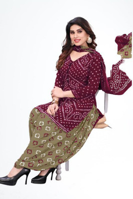 Wonaya Fab Crepe Printed Salwar Suit Material