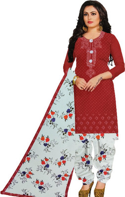 Kavyakla Couture Viscose Rayon Floral Print Salwar and Dupatta Material