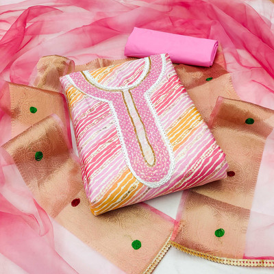 Tasrika Cotton Blend Printed Salwar Suit Material
