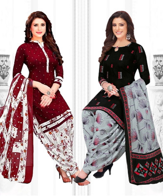 thira i Crepe Printed Salwar Suit Material