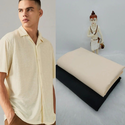 Venjberry Cotton Blend Solid Shirt & Trouser Fabric