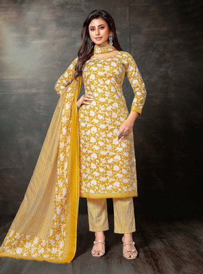 Ambarlyn Pure Cotton Printed Salwar Suit Material