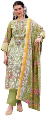 Zeba Zain Boutique Pure Cotton Floral Print Salwar Suit Material