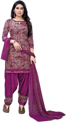 ANIRAV Crepe Printed Salwar Suit Material