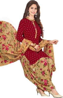 ANIRAV Crepe Printed Salwar Suit Material