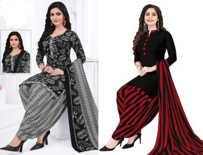 SIMPLYETHNIC Crepe Self Design Salwar Suit Material