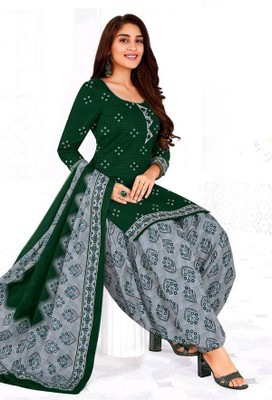 DUTT TEXTILE Crepe Printed Salwar Suit Material