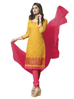 Julee Cotton Blend Embroidered Salwar Suit Material