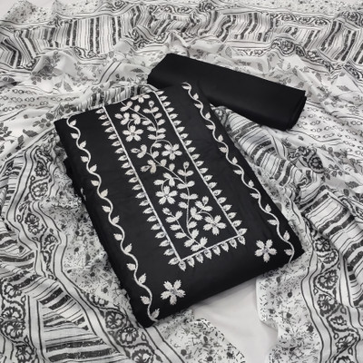 Ethnicset Cotton Blend Embroidered Salwar Suit Material
