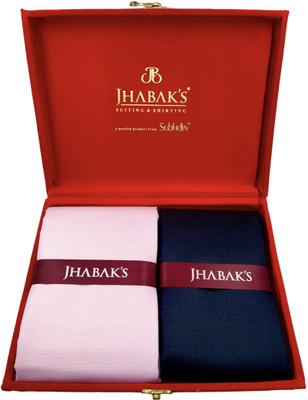 JHABAK'S Cotton Blend Solid Shirt & Trouser Fabric