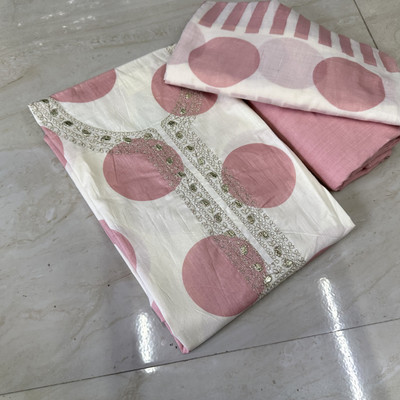 krishna boutique Pure Cotton Printed Salwar Suit Material