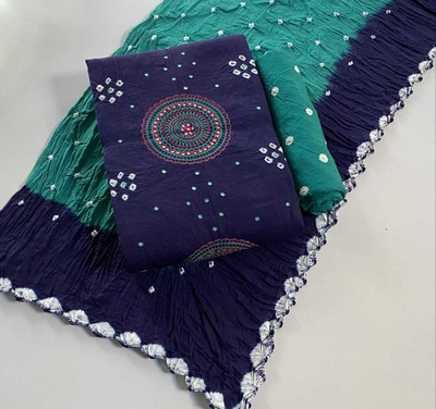 Drashti Creation Pure Cotton Embellished Salwar Suit Material