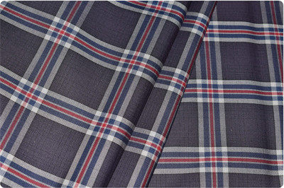 Arvind Cotton Lycra Checkered Shirt Fabric